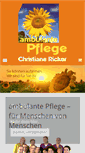 Mobile Screenshot of pflege-christiane-ricker.de